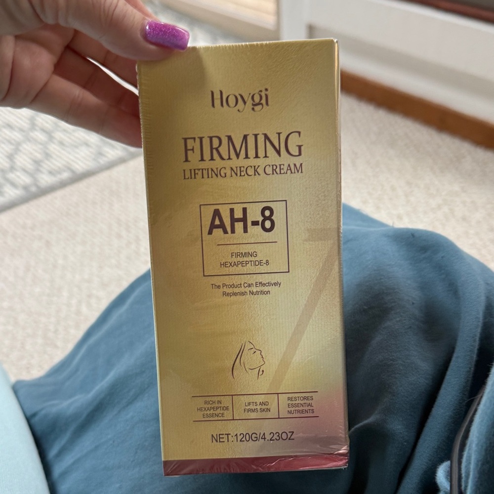 AH-8 Firming Lifting Neck Cream - Gold brand new sealed in plastic unopened